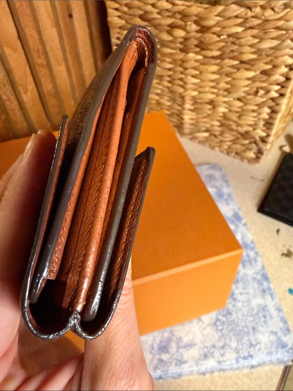 Louis Vuitton Brown Monogram Canvas Compact Wallet - Picture 4 of 9